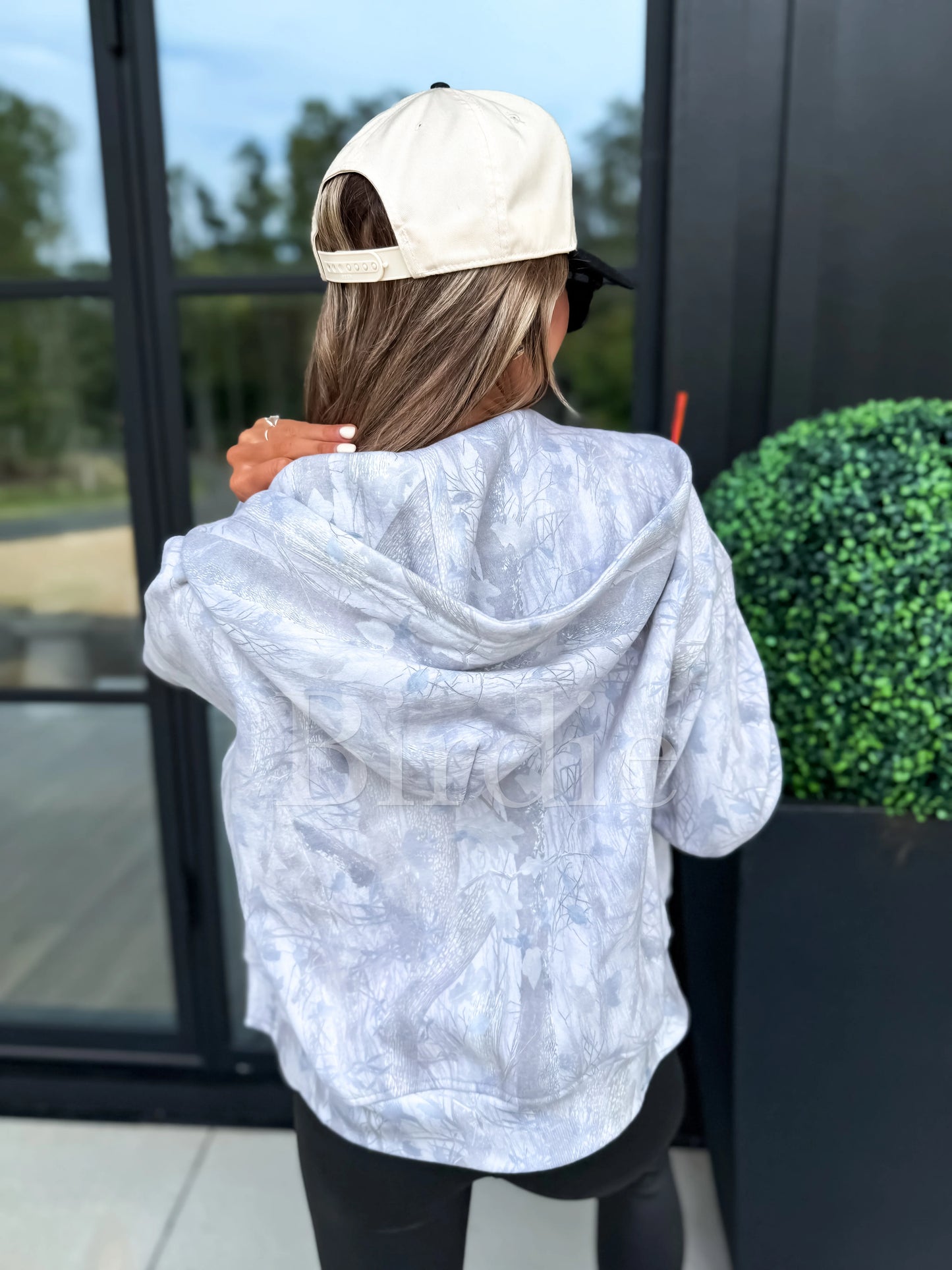 BIRDIE PREORDER Full Zip Camo Jacket in Gray