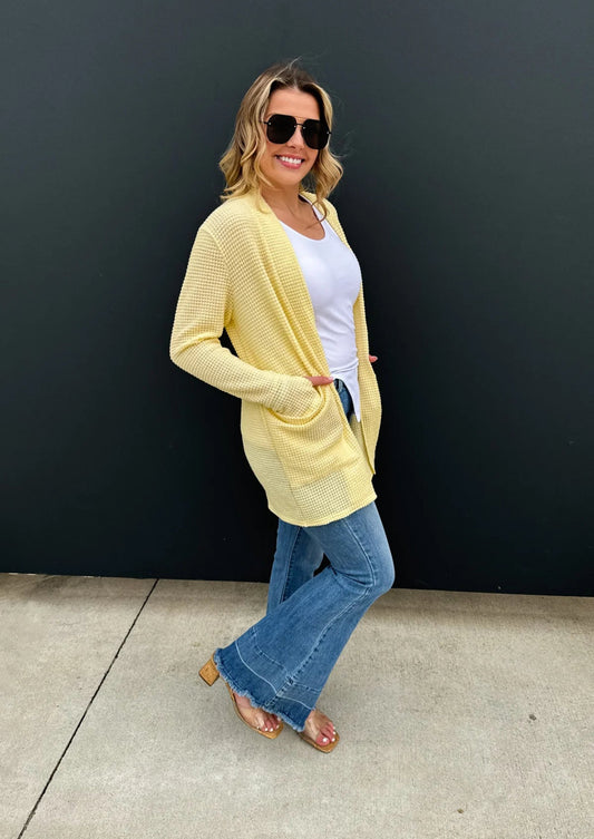 SPRING YELLOW LOLA CARDIGAN