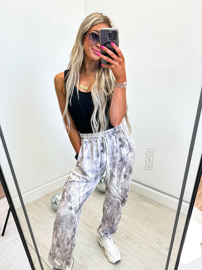 BIRDIE Grey Camo Cozy Joggers