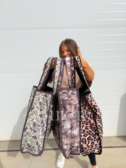 BIRDIE Quilted Tote Bags- Pre Order