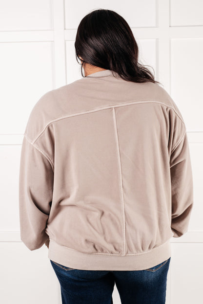 ONLINE EXCLUSIVE THE BASICS PULLOVER IN ASH MOCHA