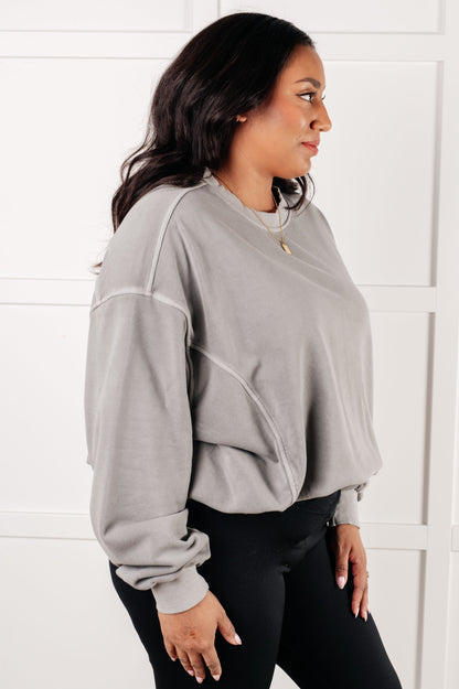 ONLINE EXCLUSIVE BEYOND THE BASICS PULLOVER IN SLEET