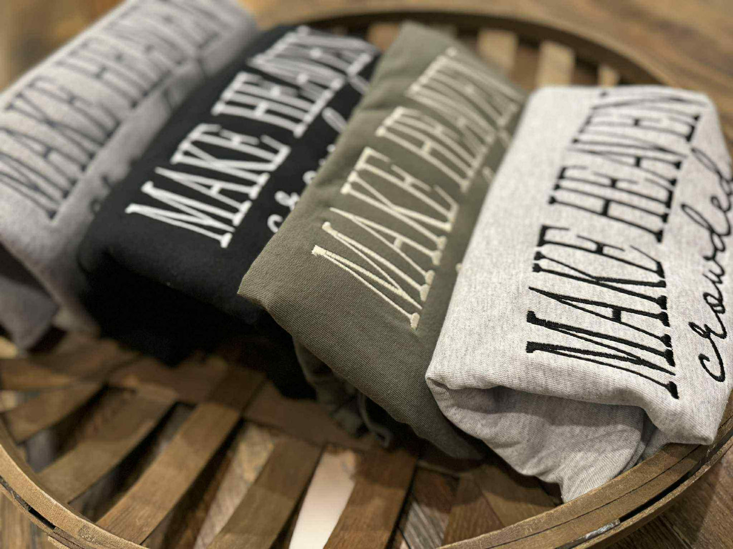 PRE ORDER MAKE HEAVEN CROWDED CREWNECKS