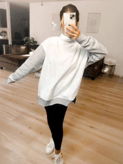 PREORDER: Viral Oversized Inside Out and Reversible Mockneck Sweatshirt