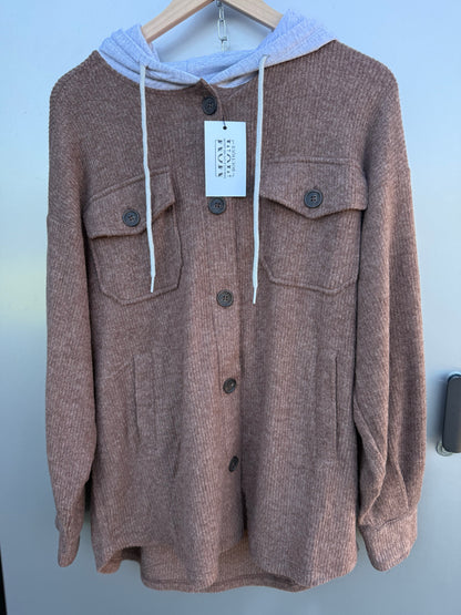 ALL DAY COZY SOFT RIBBED SHACKET- *Multiple Colors