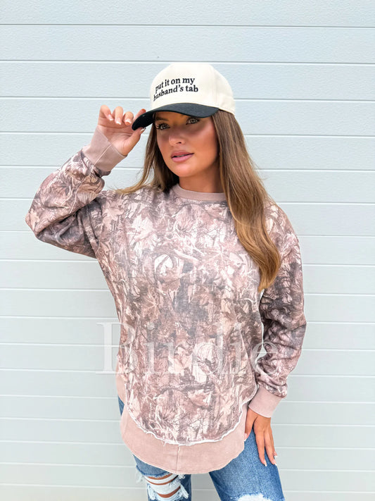 BIRDIE PREORDER Everyday Curve Pullover in Dark Camo