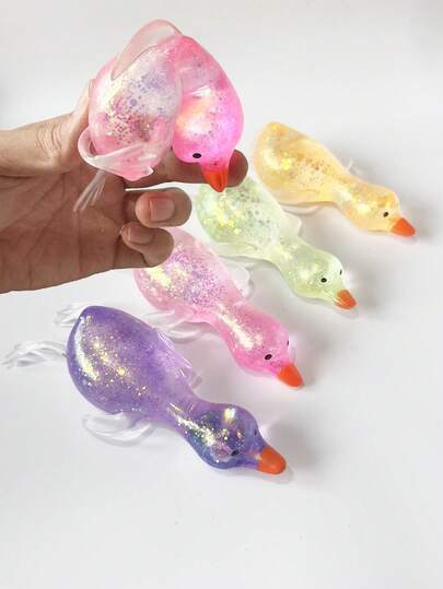 Cute Goose Duck Glitter Squishy Squeeze Toy Fidget Toy *In Stock