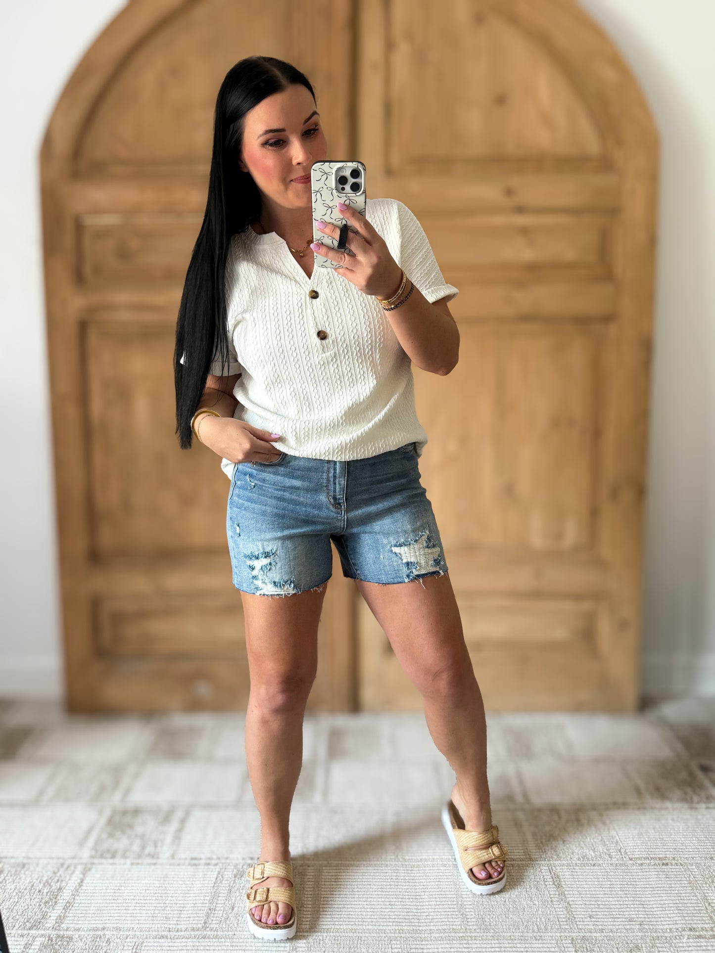 JUDY BLUE HIGH WAIST DESTROY STITCH