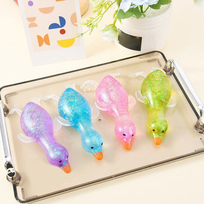 Cute Goose Duck Glitter Squishy Squeeze Toy Fidget Toy *In Stock