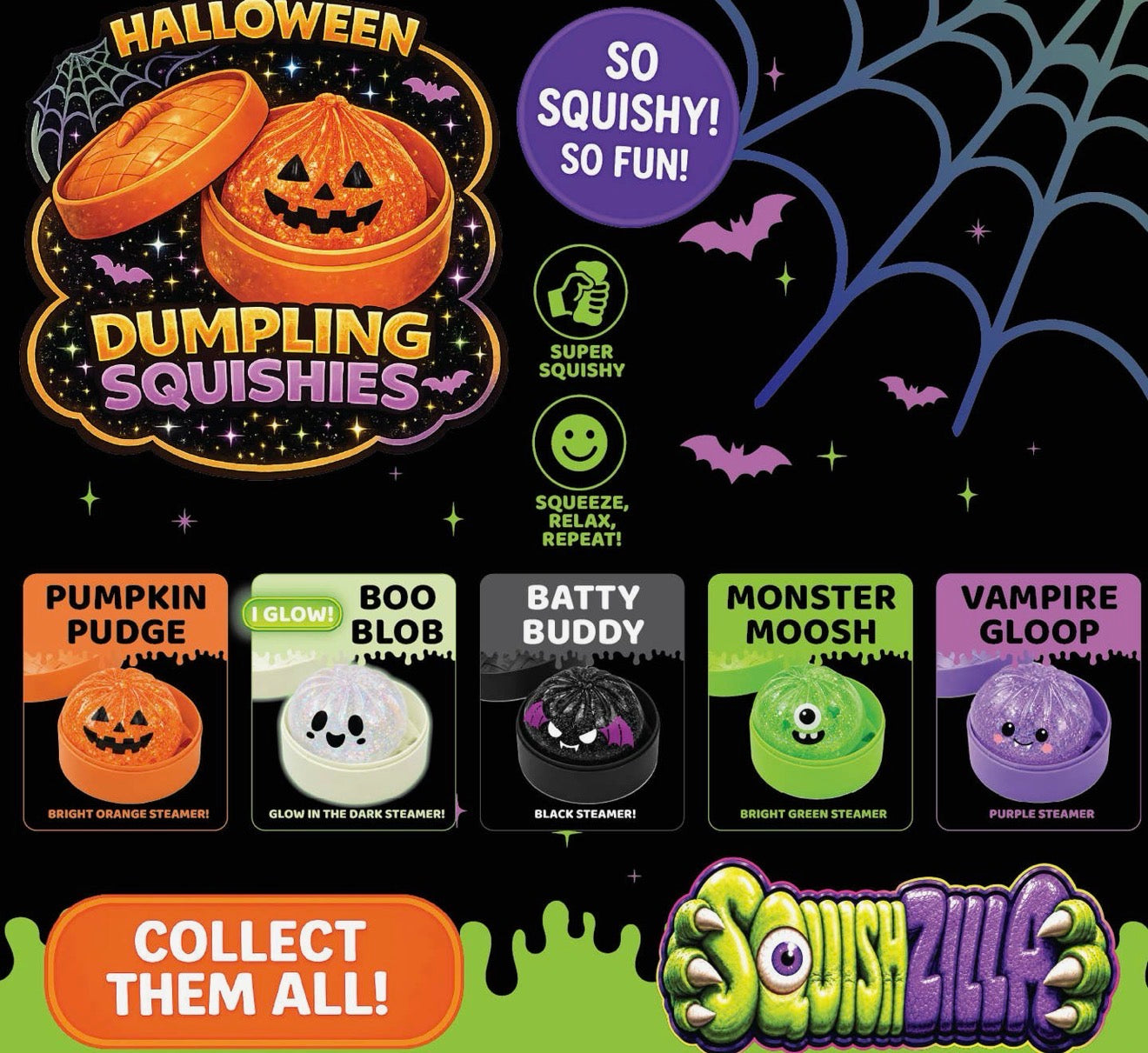 Pre Order Fun Doh Mystery Halloween Glow Dumplings