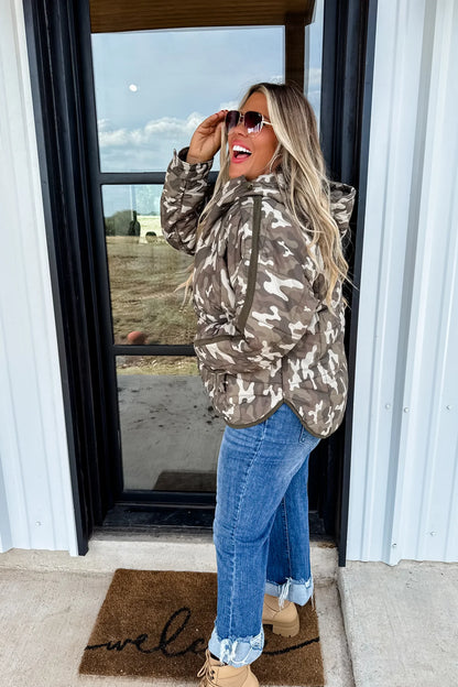 PREORDER- PRINTED PEYTON PUFFER JACKET-Camo