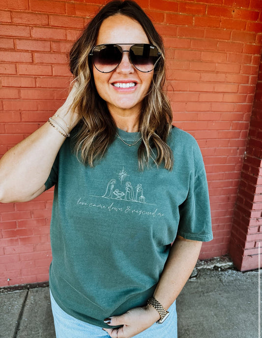PRE ORDER- LOVE CAME DOWN AND RESCUED ME CC TEE