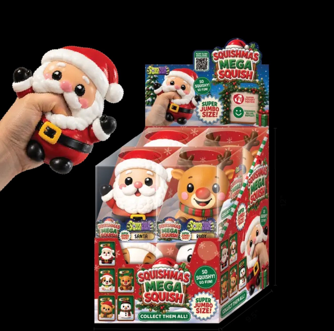 Mega FunDoh Licensed Christmas Squishy Mystery