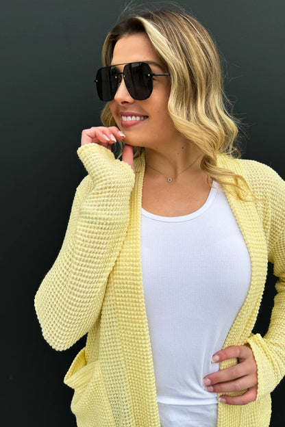 SPRING YELLOW LOLA CARDIGAN