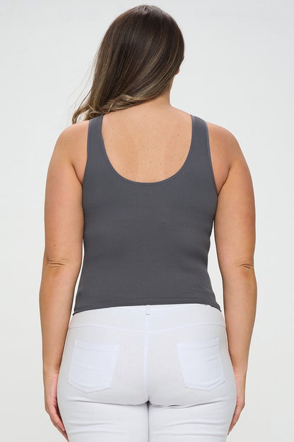 IT'S MAGIC EVERY OCCASION REVERSIBLE RIBBED SEAMLESS TANK