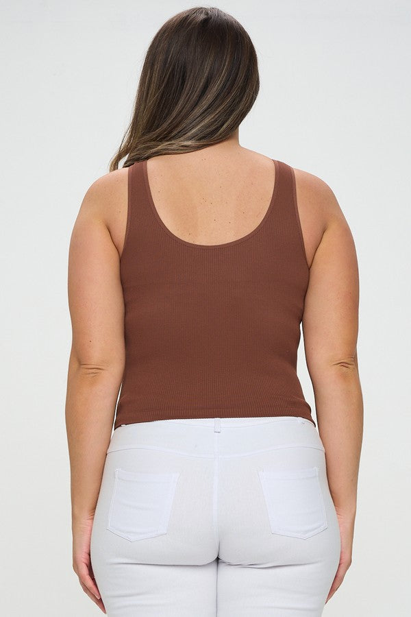 IT'S MAGIC EVERY OCCASION REVERSIBLE RIBBED SEAMLESS TANK