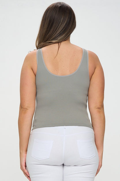 IT'S MAGIC EVERY OCCASION REVERSIBLE RIBBED SEAMLESS TANK