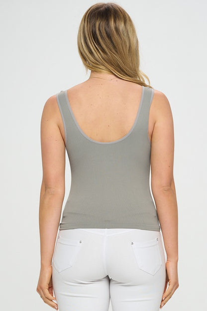 IT'S MAGIC EVERY OCCASION REVERSIBLE RIBBED SEAMLESS TANK