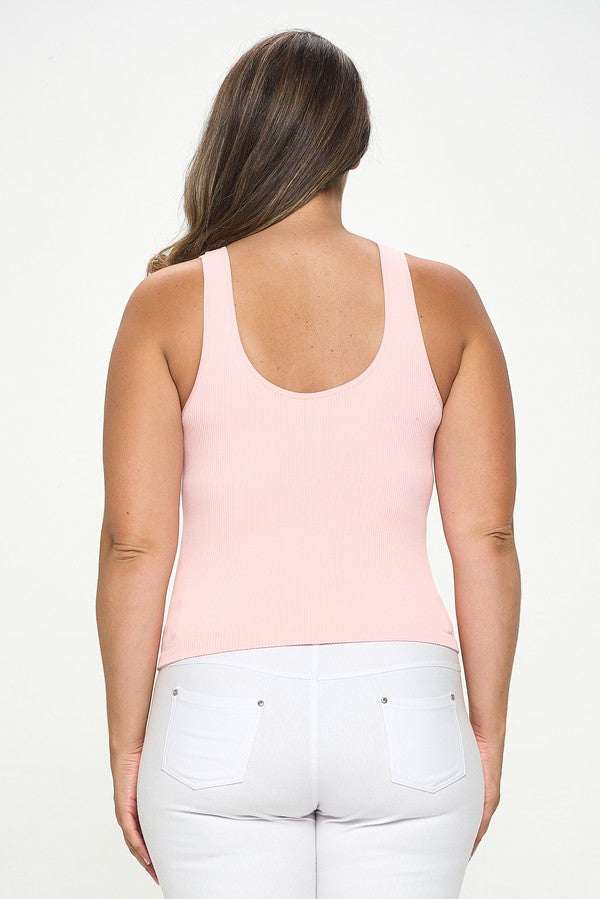 IT'S MAGIC EVERY OCCASION REVERSIBLE RIBBED SEAMLESS TANK