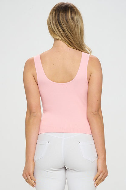 IT'S MAGIC EVERY OCCASION REVERSIBLE RIBBED SEAMLESS TANK