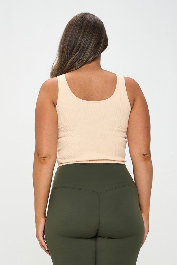 IT'S MAGIC EVERY OCCASION REVERSIBLE RIBBED SEAMLESS TANK