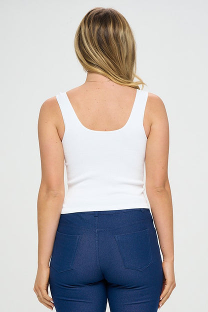 IT'S MAGIC EVERY OCCASION REVERSIBLE RIBBED SEAMLESS TANK
