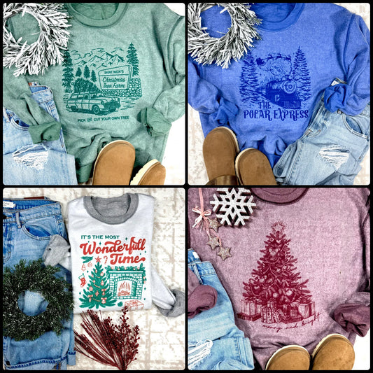 PRE ORDER- Inside out Christmas Sweatshirts