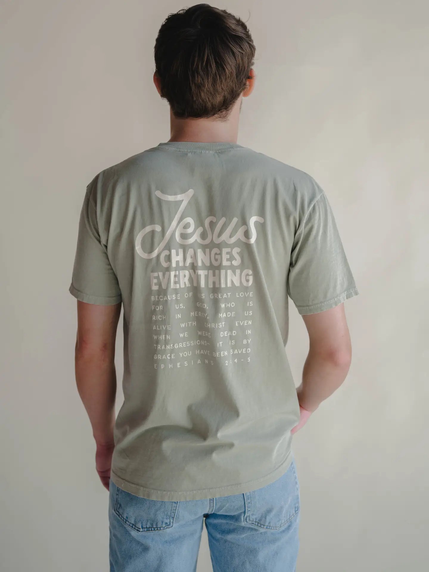 JESUS CHANGES EVERYTHING GRAPHIC TEE