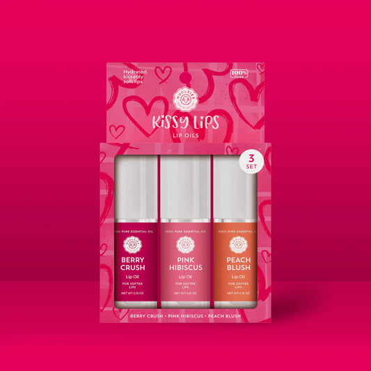 KISSY LIPS SWEETHEART LIP OILS - WOOLZIES SET OF 3