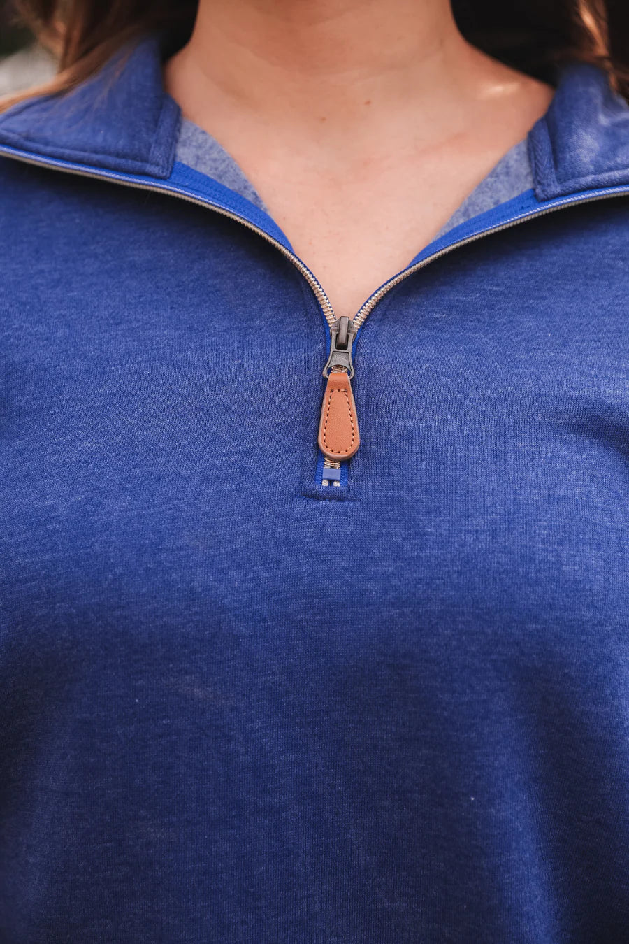 MILEY QUARTER ZIP PULLOVER SOFT FLEECE SWEATSHIRTS- Multiple Colors