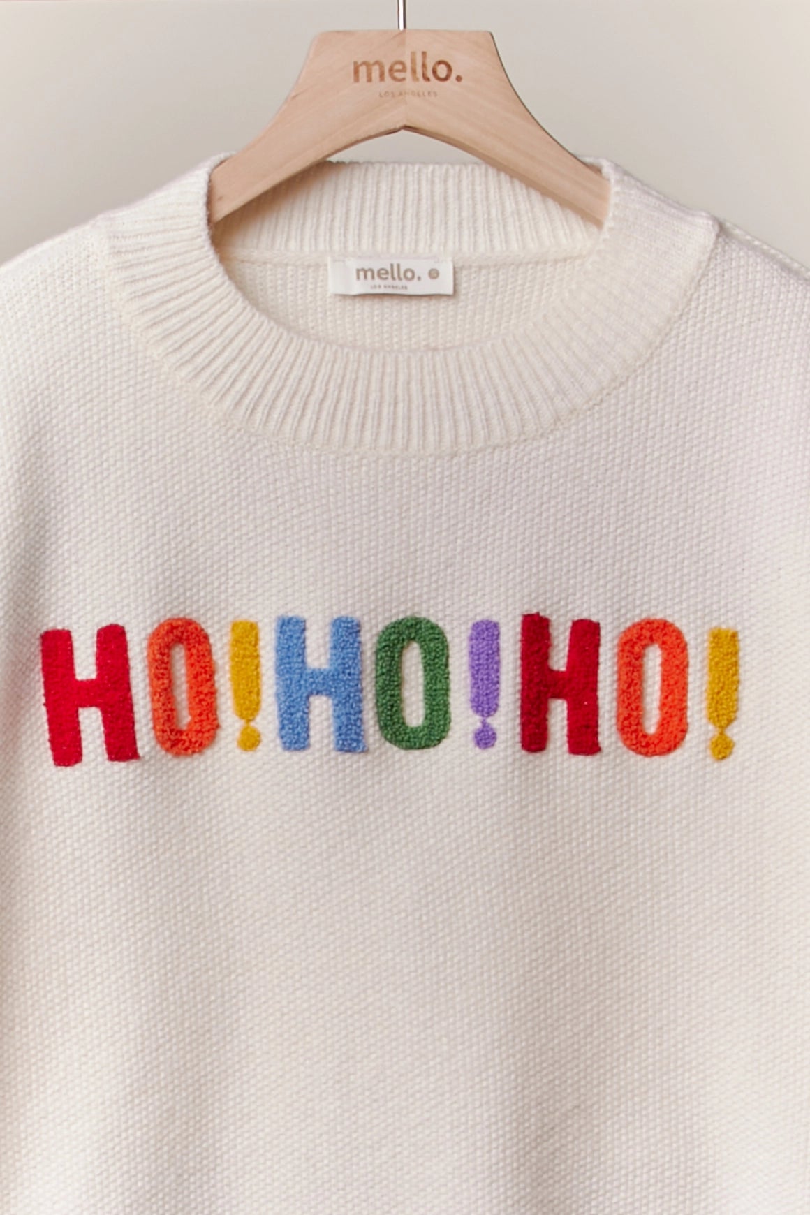 OVERSIZE MERRY CHRISTMAS SOFT SWEATER WITH LETTERING