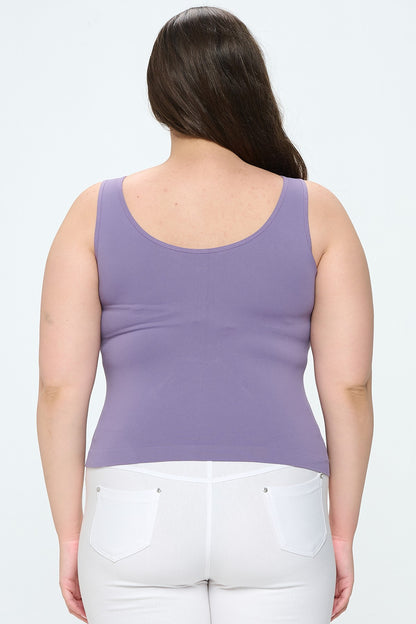 SLEEK & SEAMLESS REVERSIBLE NECKLINE TANK