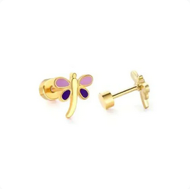 BRI PURPLE SCREWBACK STUD - 8MM