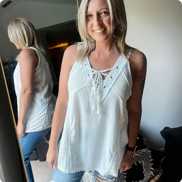POL LANDRI LACE TANK