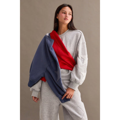 STAR PATCH CREWNECK SWEATSHIRT & PANTS *Sold Separately