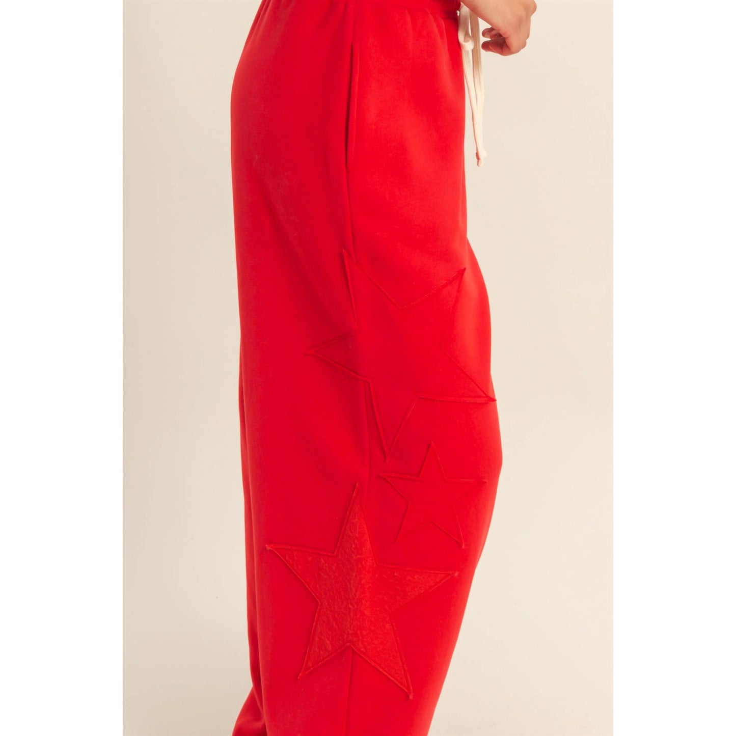 STAR PATCH CREWNECK SWEATSHIRT & PANTS *Sold Separately