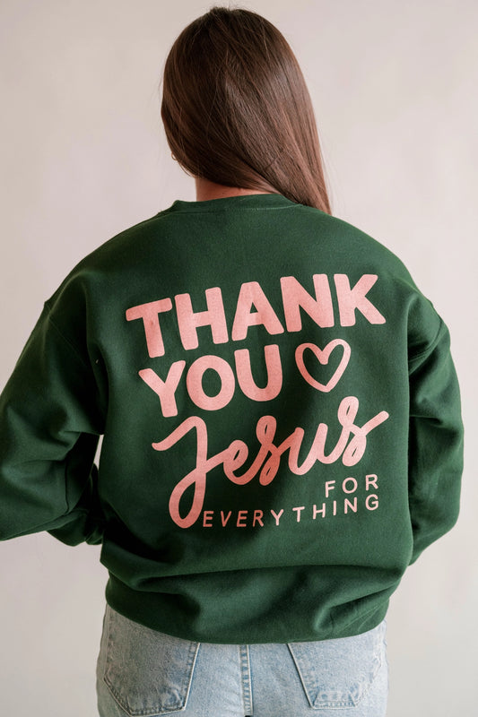 THANK YOU JESUS PULLOVER CREWNECK