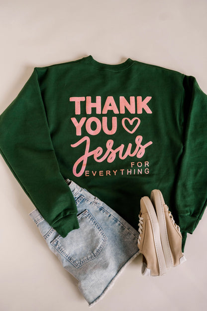 THANK YOU JESUS PULLOVER CREWNECK