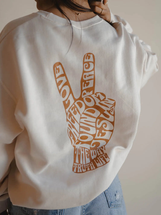 THE WAY PULLOVER OVER CREWNECK SWEATSHIRT