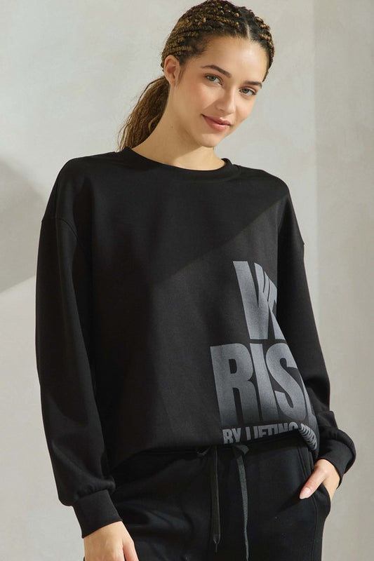 WE RISE ULTRA SOFT CREWNECK SWEATSHIRT