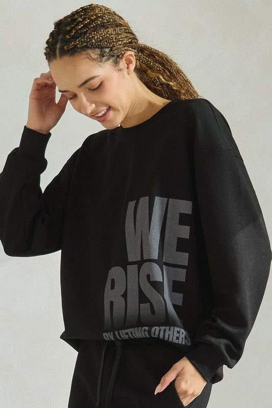 WE RISE ULTRA SOFT CREWNECK SWEATSHIRT