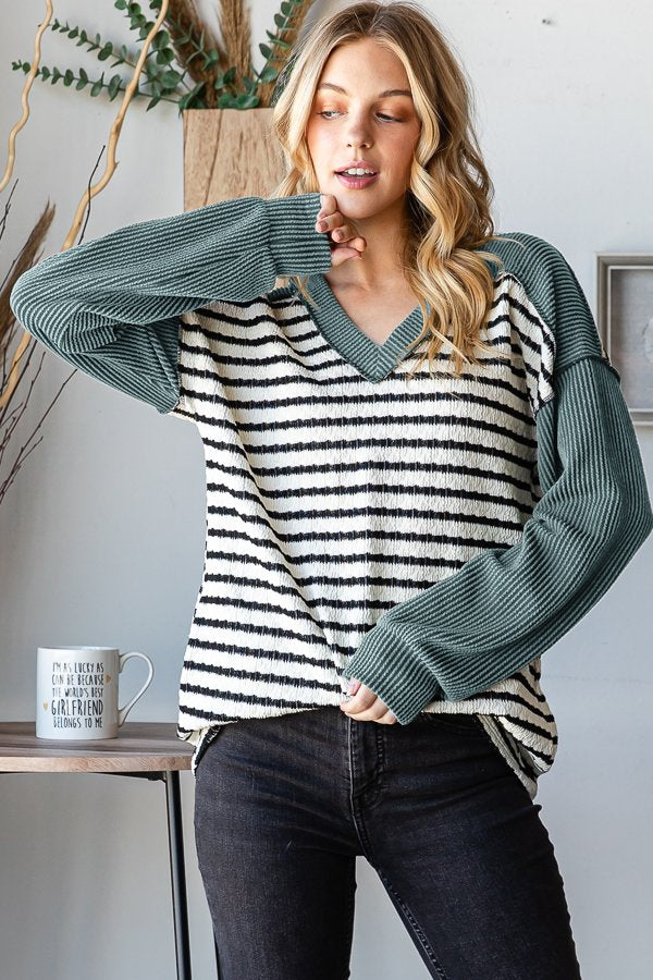 YEAR ROUND FAVORITE STRIPE RIBBED TO*Multiple Colors