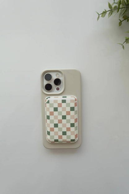 PATTERNED MAGNET PHONE WALLET