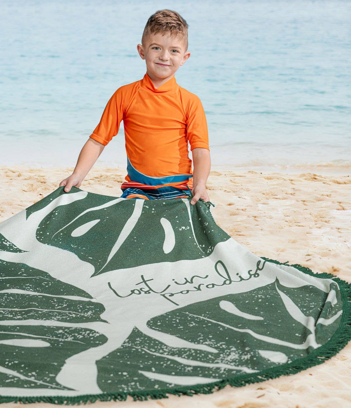 5' ROUND BEACH TOWELS (MULTIPLE DESIGNS)