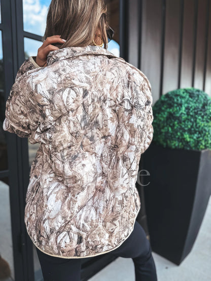 BIRDIE PREORDER Cozy Cloud Jacket in Dark Camo
