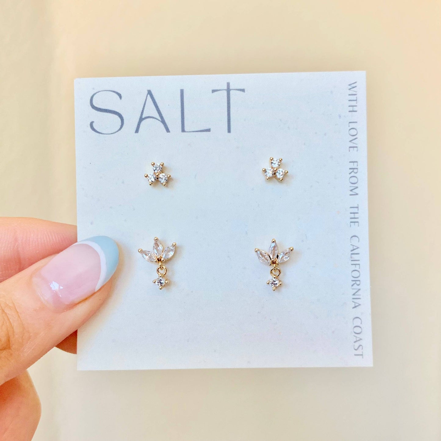 DAINTY STUD SETS | crystal stud earrings | minimal jewelry