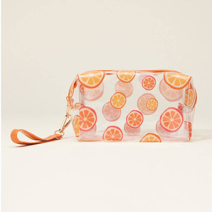 FRUIT TRANSPARENT COSMETIC POUCHES (MULTIPLE STYLES)
