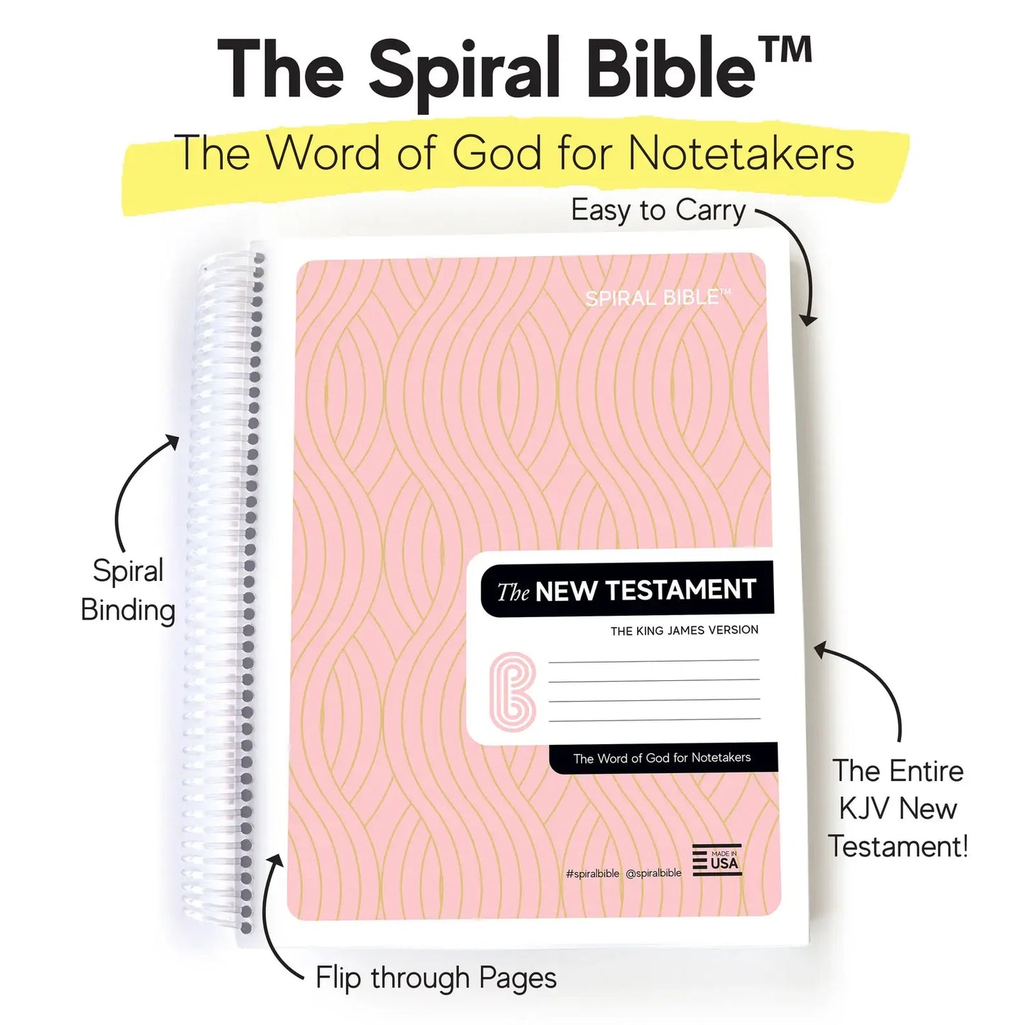 SPIRAL BIBLE™ - KJV NEW TESTAMENT-PINK