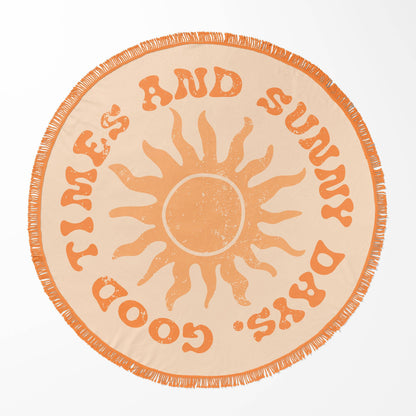 5' ROUND BEACH TOWELS (MULTIPLE DESIGNS)