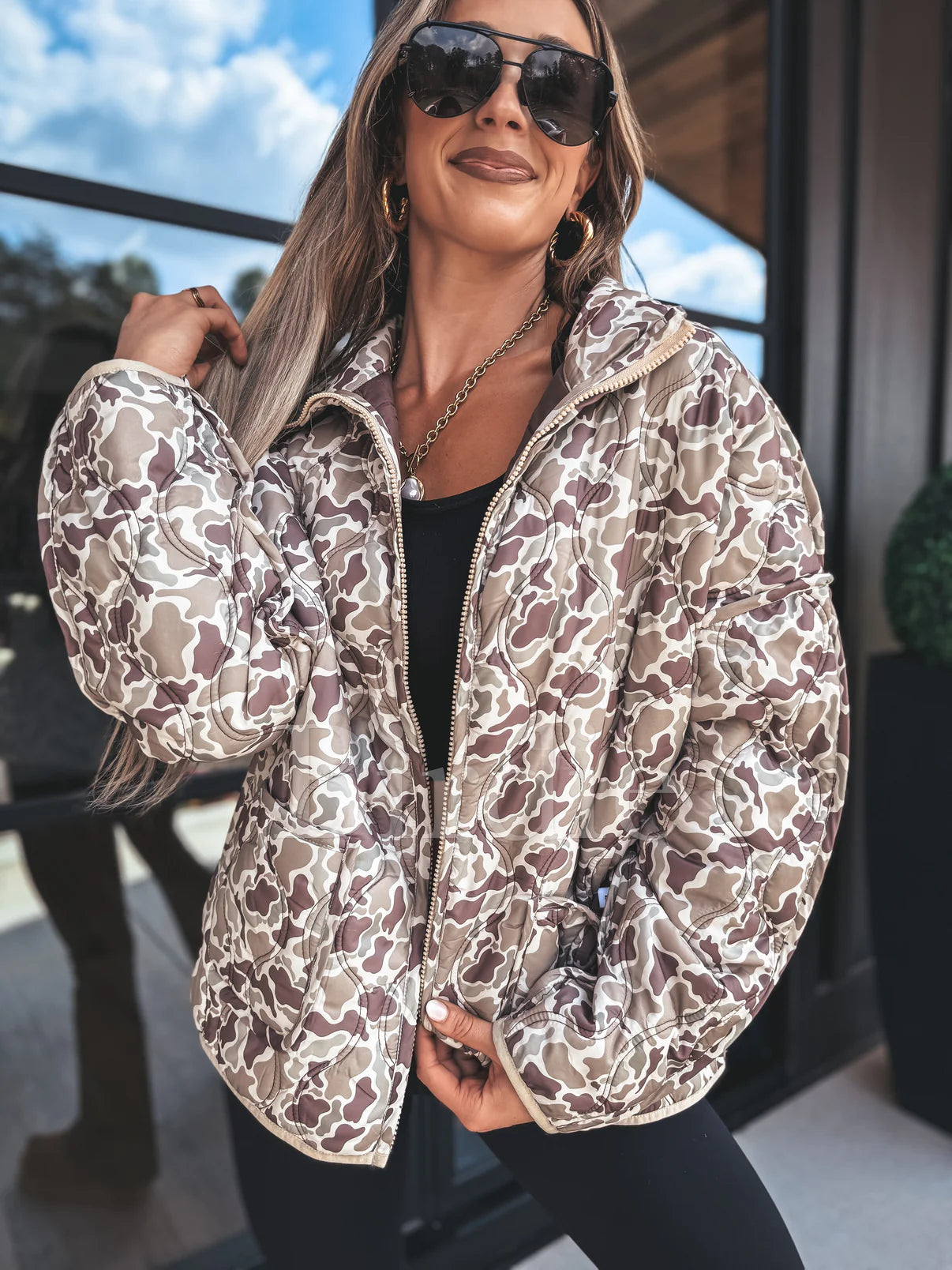 BIRDIE PREORDER Cozy Cloud Jacket in Duck Camo